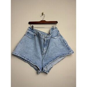 Abercrombie & Fitch Mom Denim Shorts Womens Size 35 Light Wash Cotton Stretch